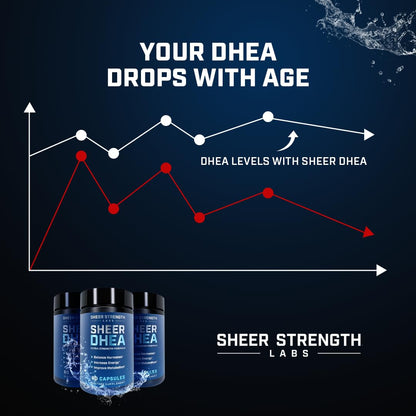 DHEA 100mg for Men | Pure DHEA for Strength & Hormone Balance – USA 60 SV