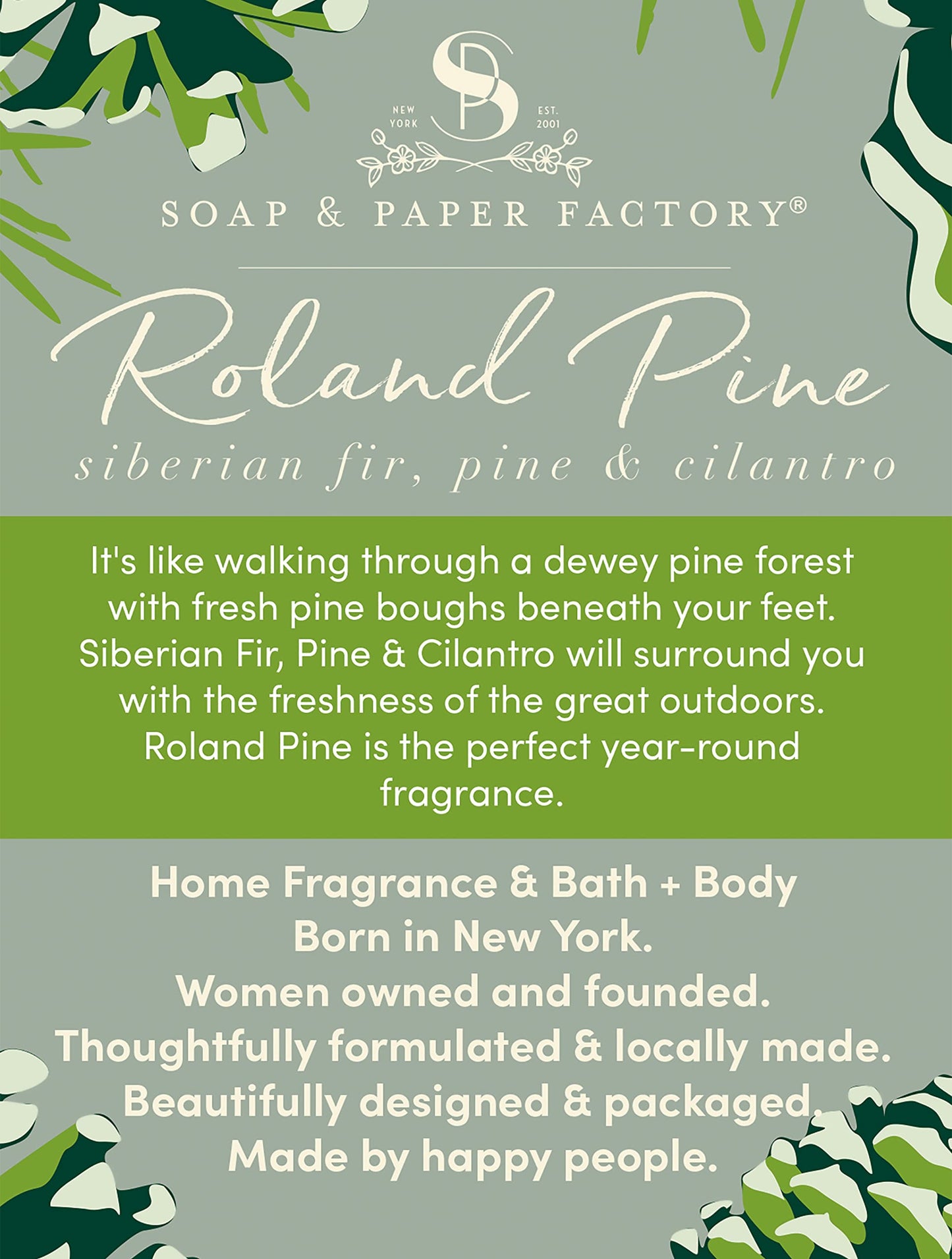 Roland Pine 1 oz Fragrance Oil | Soap & Paper Factory