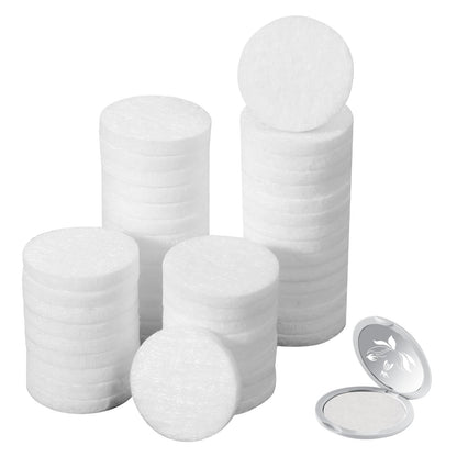 Diffuser Refill Pads - 50 Pcs, 1 Inch Round, White | Essential Oil Diffuser & Humidifier Pads