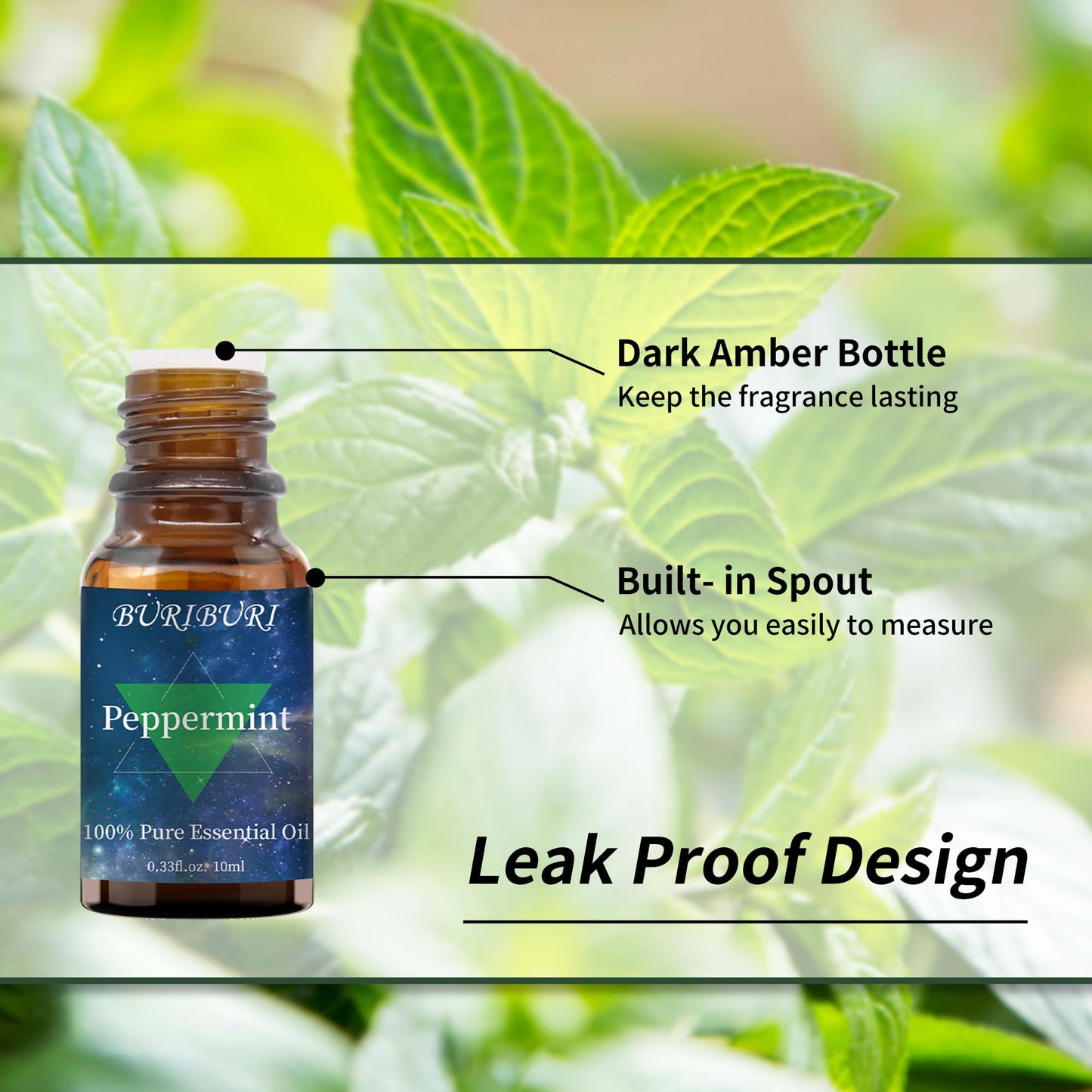 Lavender & Peppermint Essential Oil Gift Set – 100% Pure & Undiluted, 10ml x2