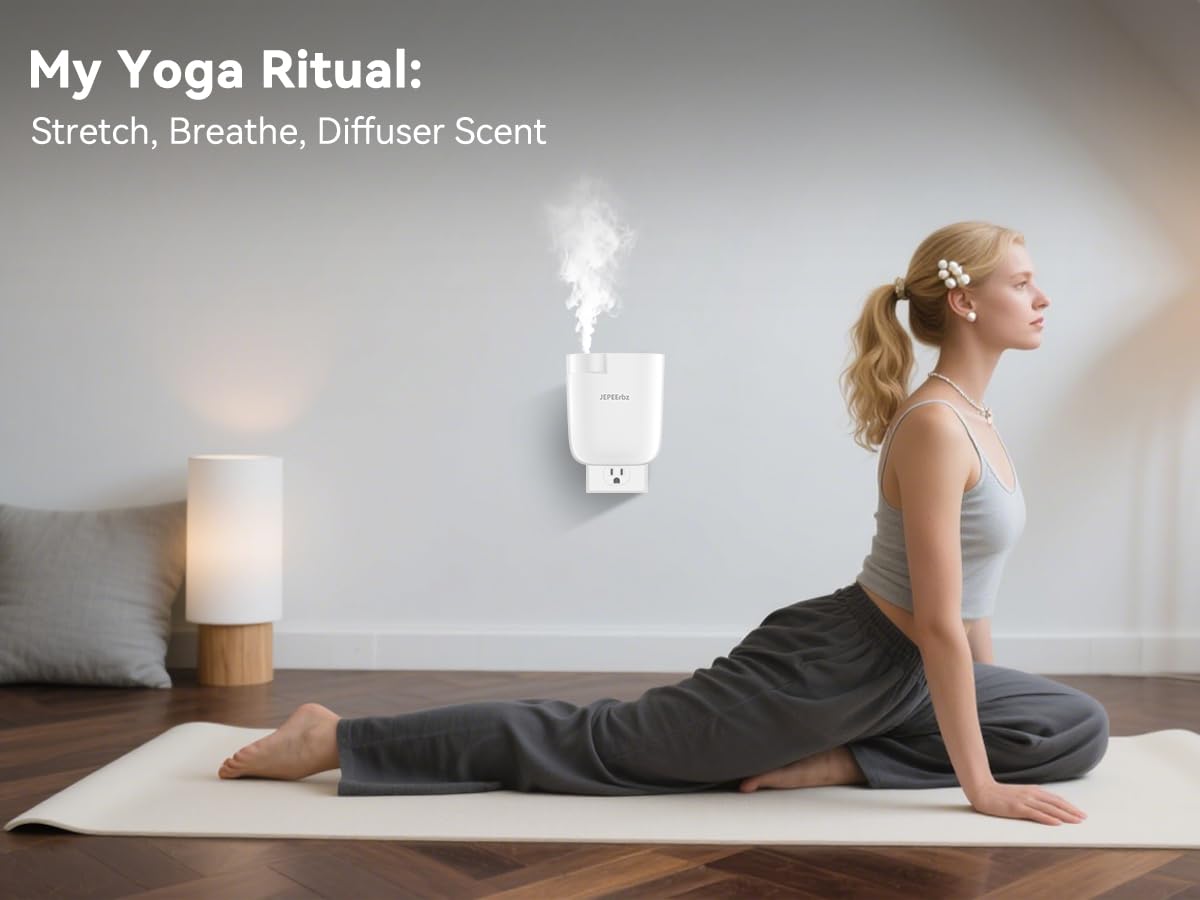 Plug in Diffuser – Waterless, 500 Sqft Coverage, Smart App Control, White