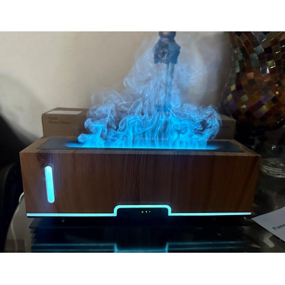 Diffuserlove Flame Diffuser 200ml - Realistic Fire Aroma Diffuser for Bedroom