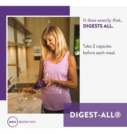 MRM Nutrition Digest-All – Digestive Enzymes for Improved Digestion | 50 Servings | Vegetarian & Gluten-Free