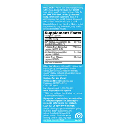 Digestive Advantage IBS Probiotics + Enzymes – Intensive Bowel Support, 96 Capsules
