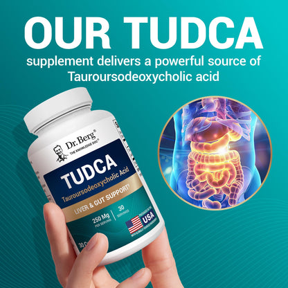 Dr. Berg TUDCA Supplement – Liver Health & Digestive Support (30 Capsules)