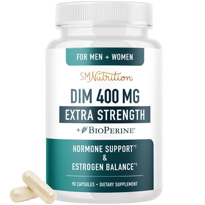 DIM 400mg Extra Strength - Hormone Balance for Men & Women | SMNutrition | 90 Ct