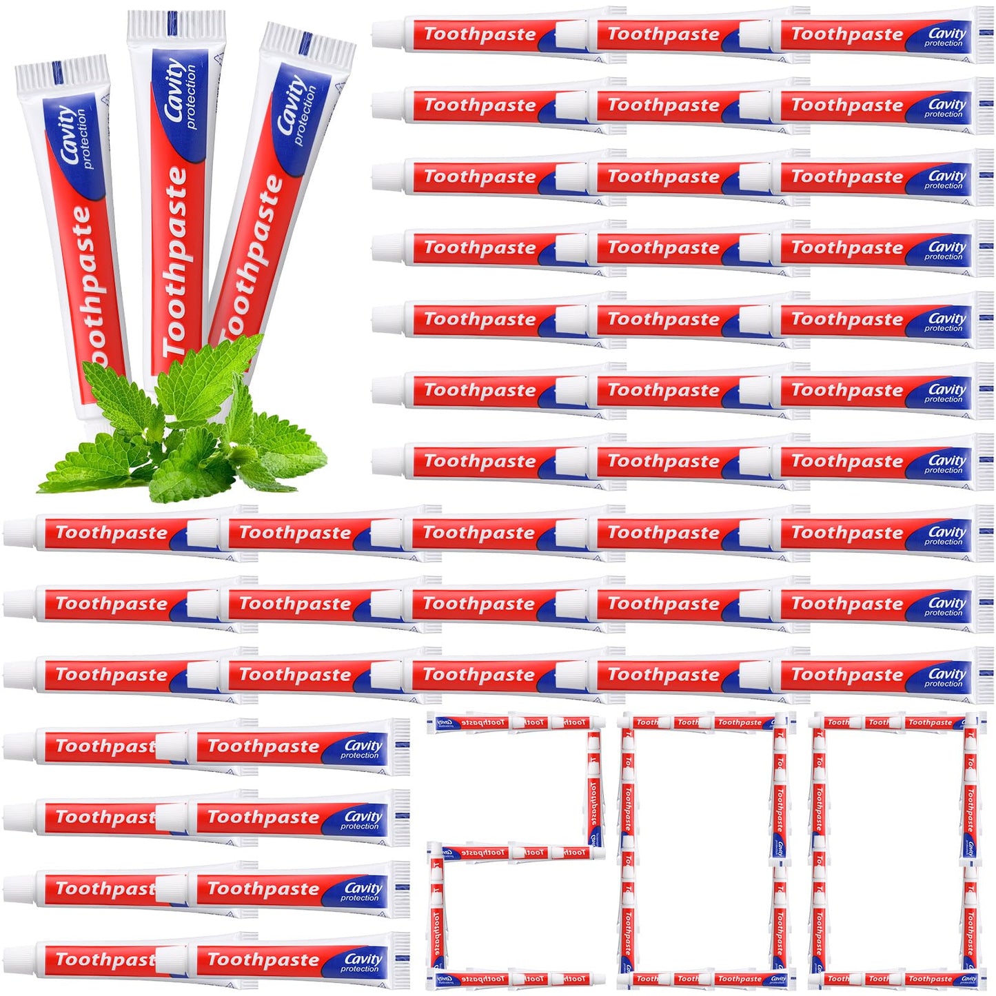 Dimsile Mini Toothpaste Bulk – Travel Size 0.35oz, 200-Pack for Bad Breath, Fresh Breath & Whitening