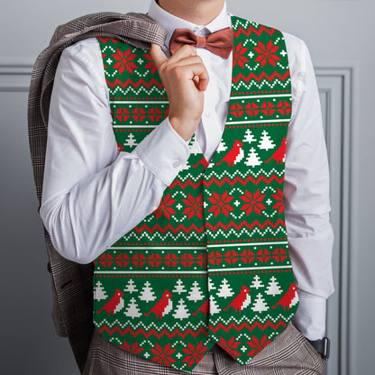 Christmas Dinner Xmas Jumper - Novelty Costume Fancy Dress Waistcoat ( 4 sizes available )