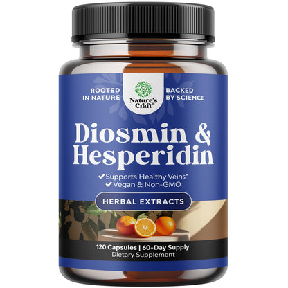 Diosmin Hesperidin 1000mg Complex for Circulation - Vein Support