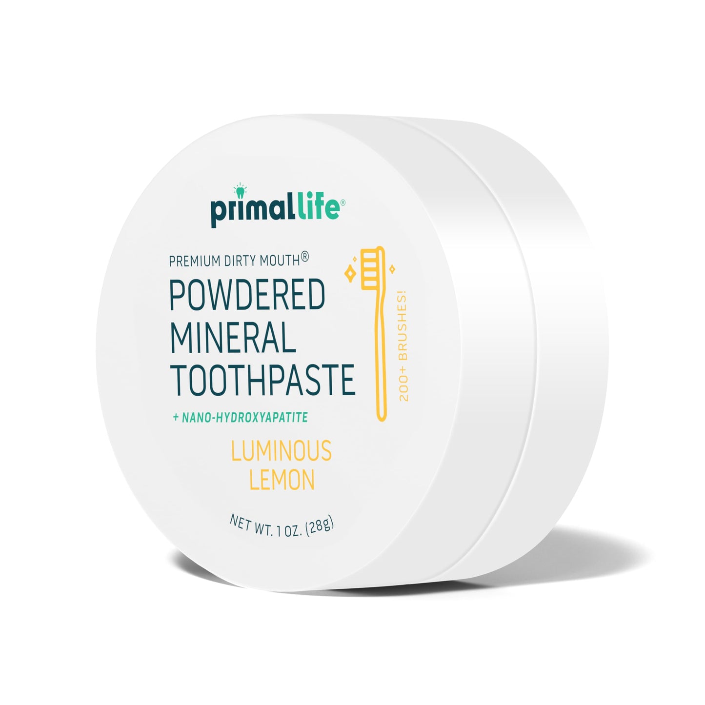 Dirty Mouth Toothpowder Luminous Lemon | Primal Life Organics
