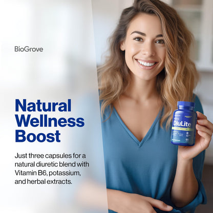Water Pills for Swollen Feet & Legs – Easy-to-Swallow, Fast-Acting | Diulite