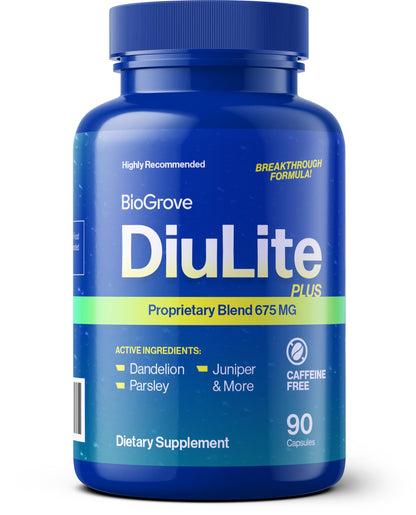 Water Pills for Swollen Feet & Legs – Easy-to-Swallow, Fast-Acting | Diulite