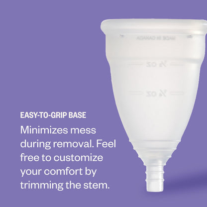DIVA Cup Model 1 – Medical Grade Silicone Reusable Menstrual Cup for Medium to Heavy Flow | Up to 12 Hours