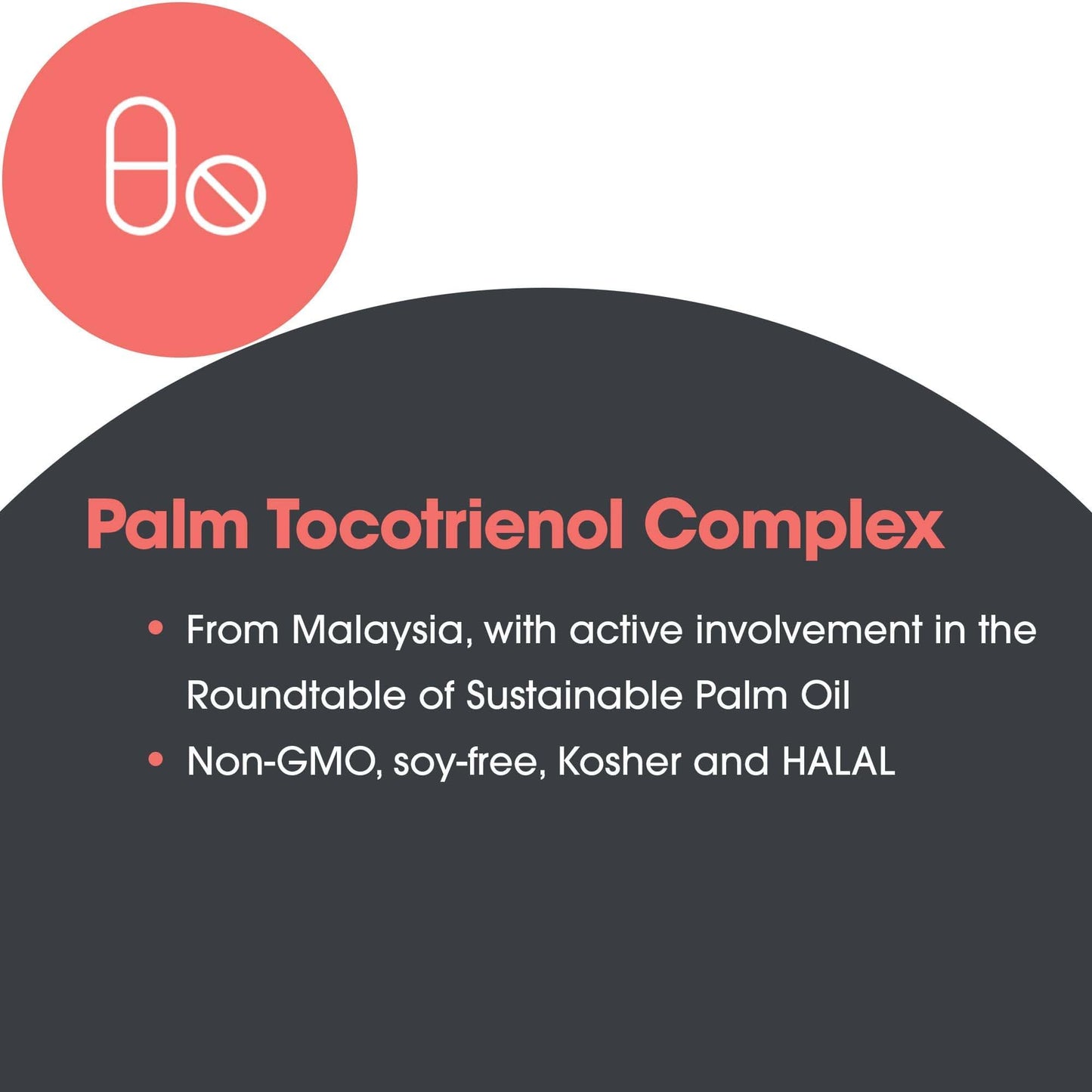Allergy Research Group Tocomin SupraBio Tocotrienols 200 mg – Palm Tocotrienol Complex, Vitamin E | 60 Softgels