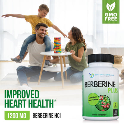 Berberine Plus 1200mg | 120 Veggie Capsules | Doctor Recommended Supplements