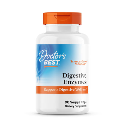 Doctors Best Digestive Enzymes | Supports Digestive Wellness | Non-GMO | Vegetarian 90 Veggie Caps