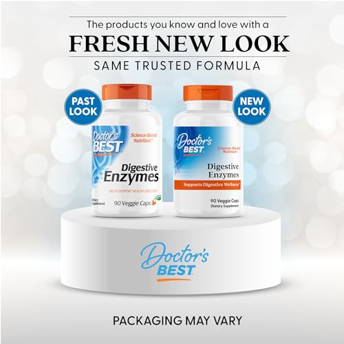 Doctors Best Digestive Enzymes | Supports Digestive Wellness | Non-GMO | Vegetarian 90 Veggie Caps