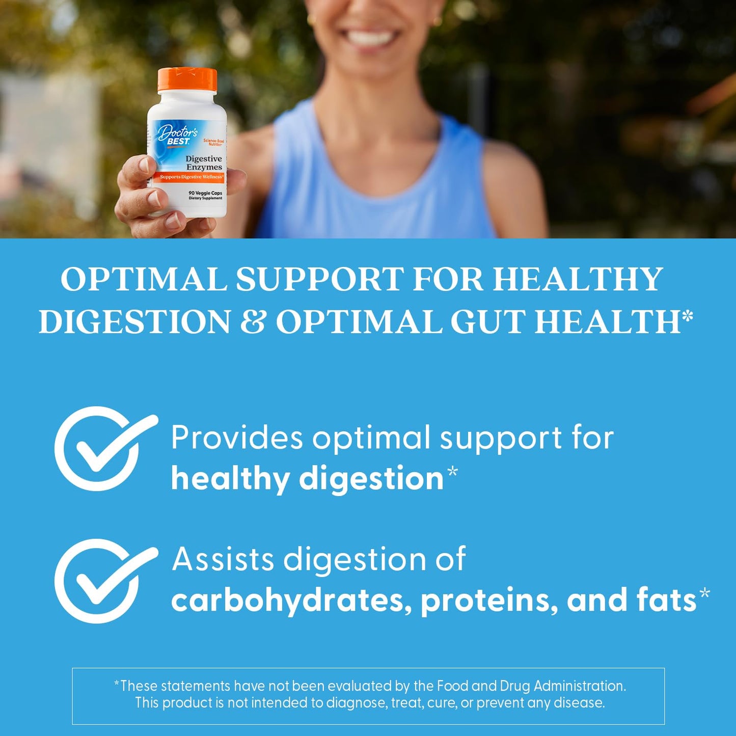 Doctors Best Digestive Enzymes | Supports Digestive Wellness | Non-GMO | Vegetarian 90 Veggie Caps