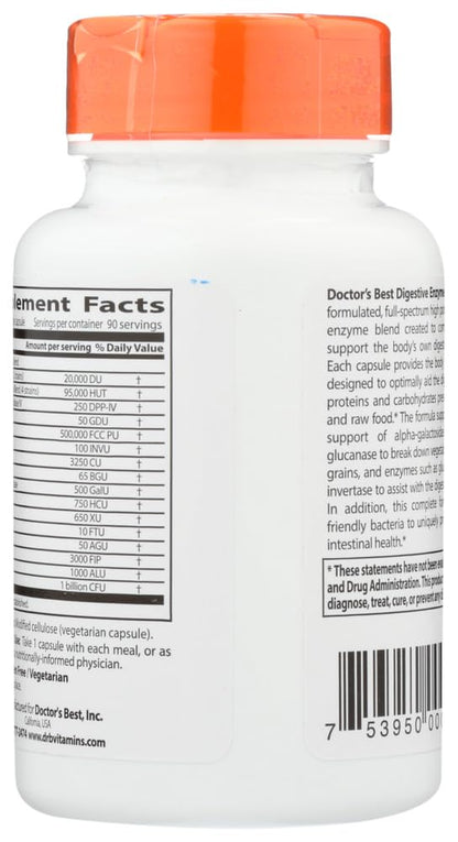 Doctor's Best Digestive Enzymes (2 Pack) - 90 Veggie Caps