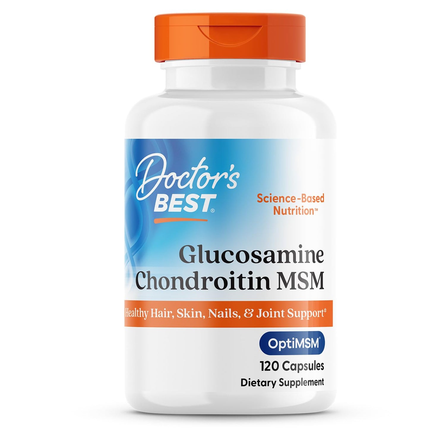Doctor's Best Glucosamine Chondroitin MSM with OptiMSM | Joint Health Support