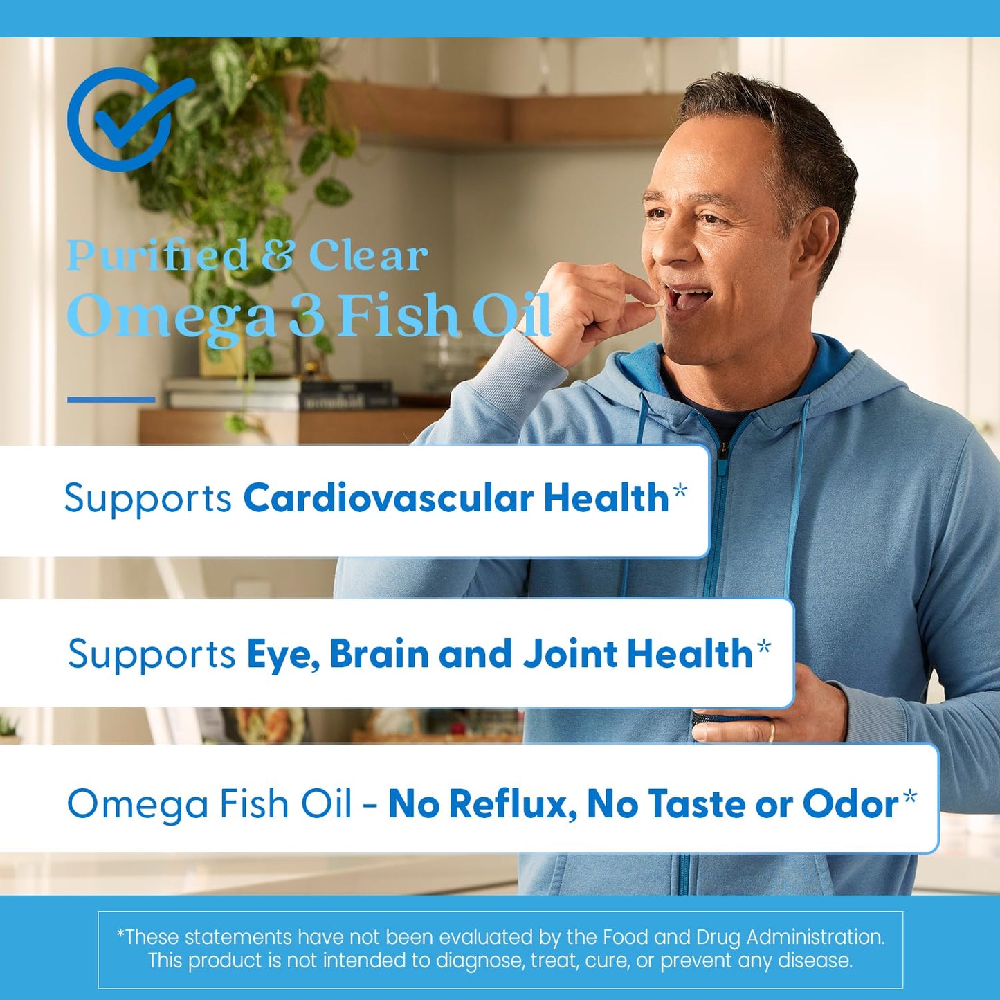 Doctor's Best Purified & Clear Omega-3 Fish Oil – Goldenomega, 120 Softgels