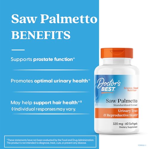 Doctor's Best Saw Palmetto Extract 320 mg Softgel Capsules | 60-Count