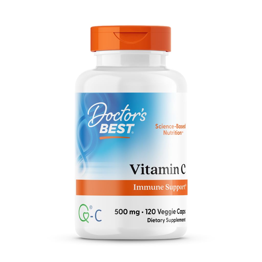 Doctor's Best Vitamin C 500mg - 120 Count | Immune & Antioxidant Support