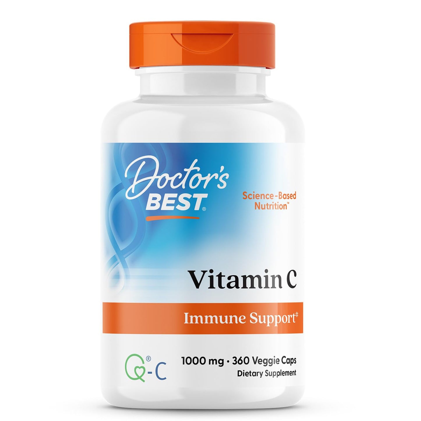 Doctor's Best Vitamin C with Q-C – Immune Support, 360 Veggie Caps