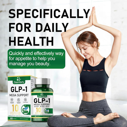 doemfarty GLP-1 Probiotic – GLP-Activate with 10B CFU, 60 Capsules