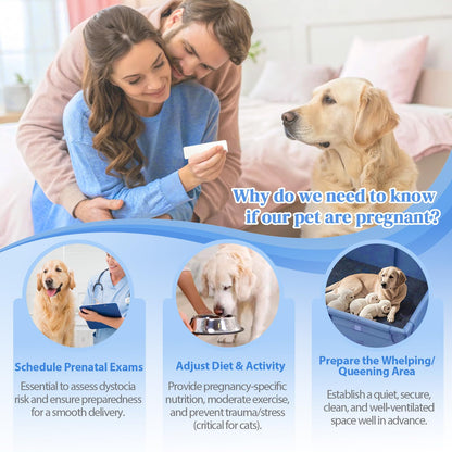 2 Pack Dog and Cat Pregnancy Test Kit – Home Urine Test, 5-Minute Results, Up to 99% Accuracy