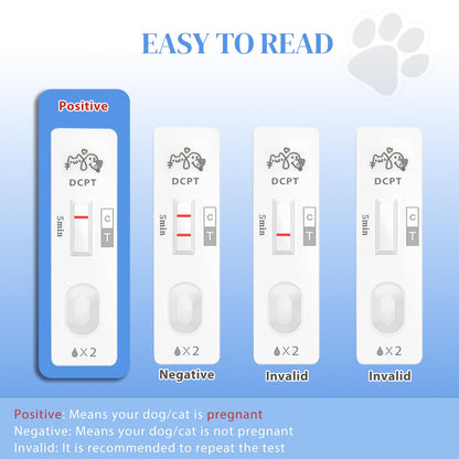 2 Pack Dog and Cat Pregnancy Test Kit – Home Urine Test, 5-Minute Results, Up to 99% Accuracy