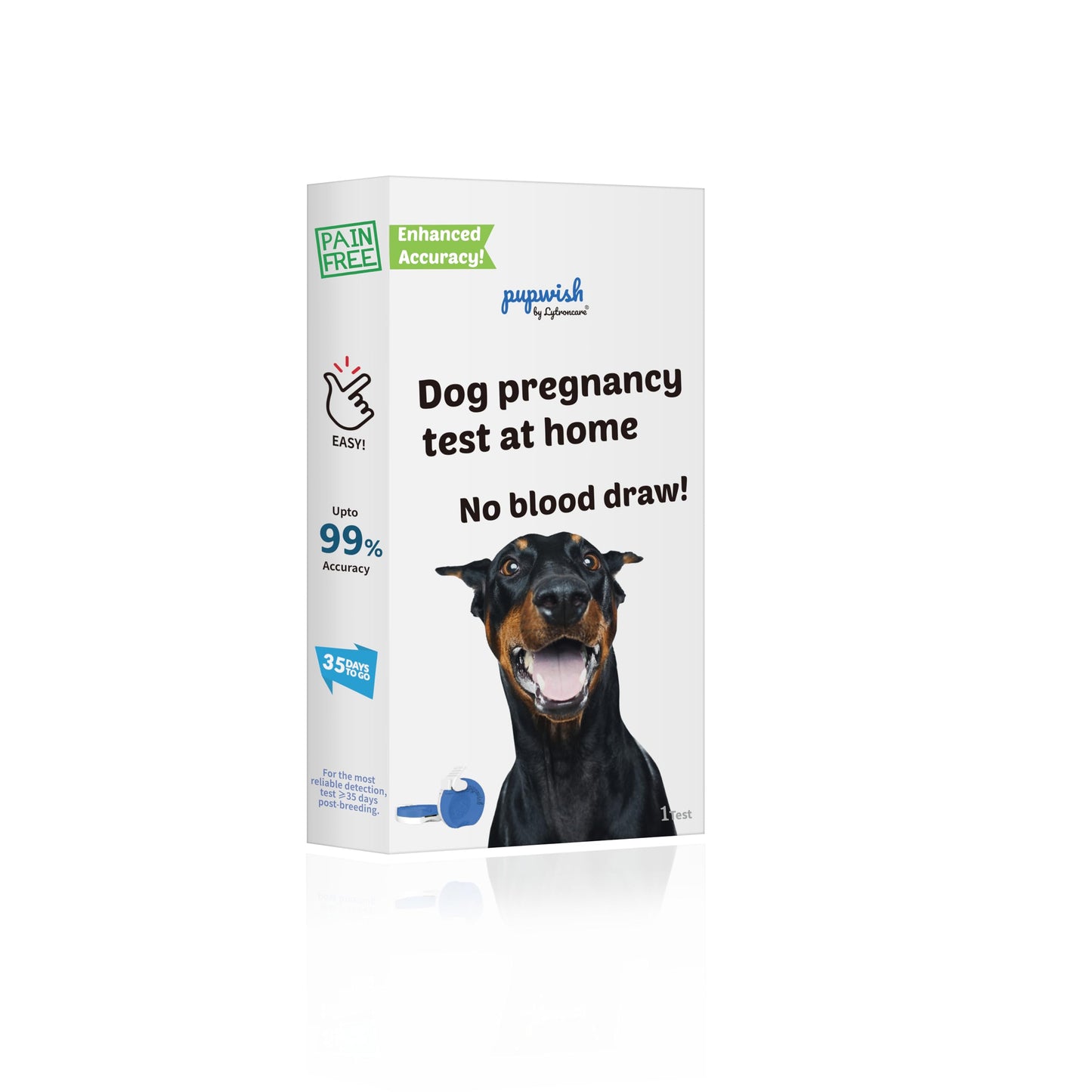 Dog Pregnancy Test Kit at Home- 5-Min Results, Painless & Clean (No Blood Draw), 99% Accurate for Breeders & Owners