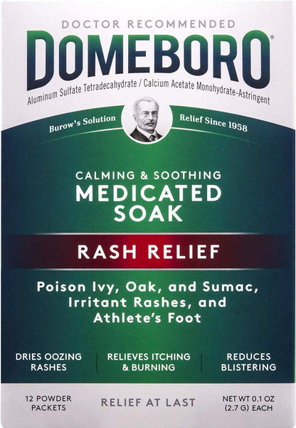 Domeboro Powder Packette 12EA Bayer Corporation - Medicated Skin Relief