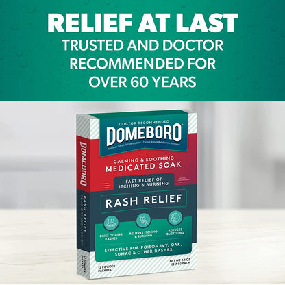 Domeboro Powder Packette 12EA Bayer Corporation - Medicated Skin Relief