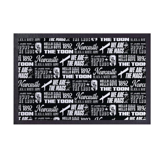 Newcastle - Word Montage - Door Mat - 60cm x 40cm