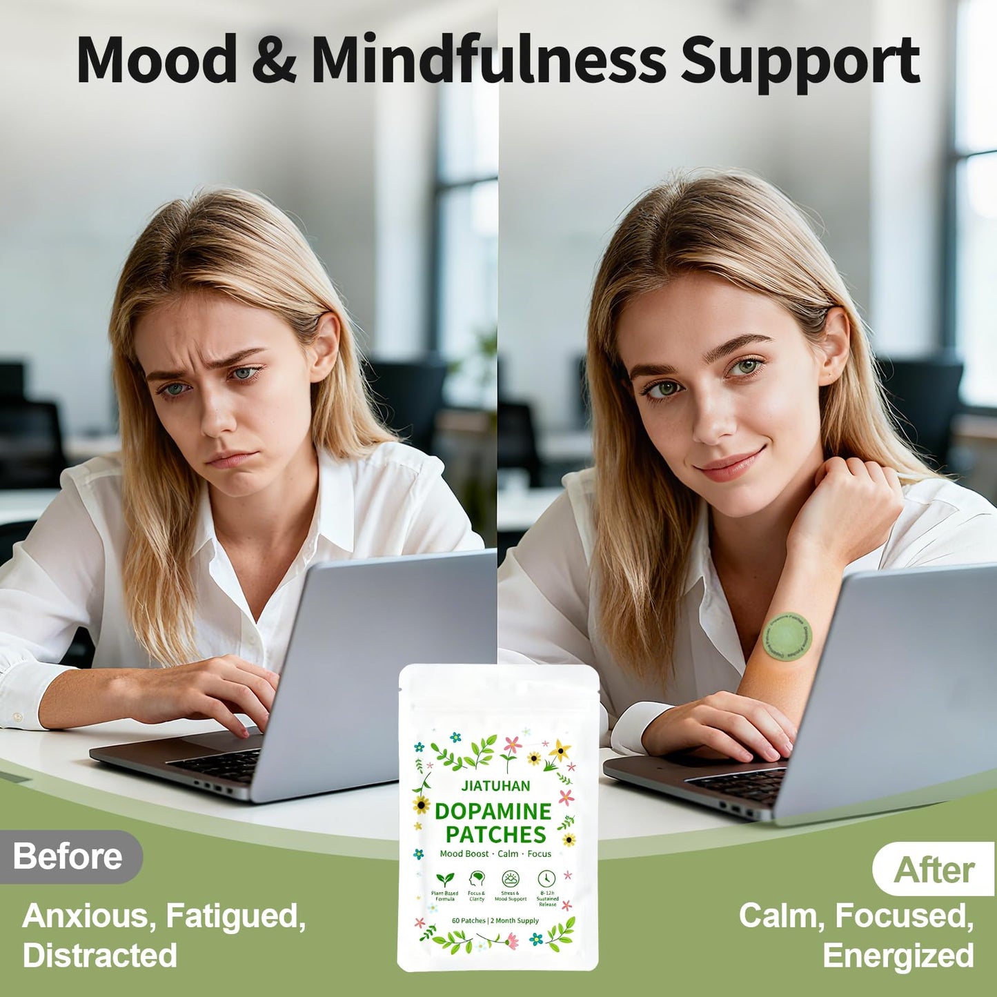 Dopamine Patches Extra Strength – Mood Support & Focus | 60 Patches