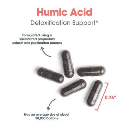 Allergy Research Group Humic Acid Supplement - Immune Support | 750 mg Humic Minerals | 60 Count