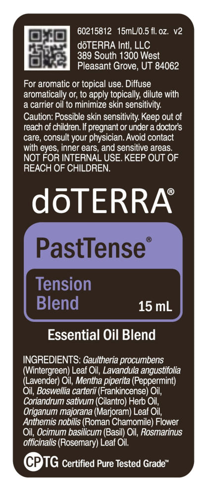 doTERRA PastTense Oil - Tension Blend (15 mL) 2-Pack | Calming Aroma