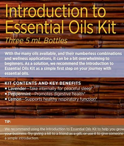 doTERRA Introductory Kit – Lemon, Peppermint & Lavender (0.17 fl oz each) – Essential Oils Starter Set