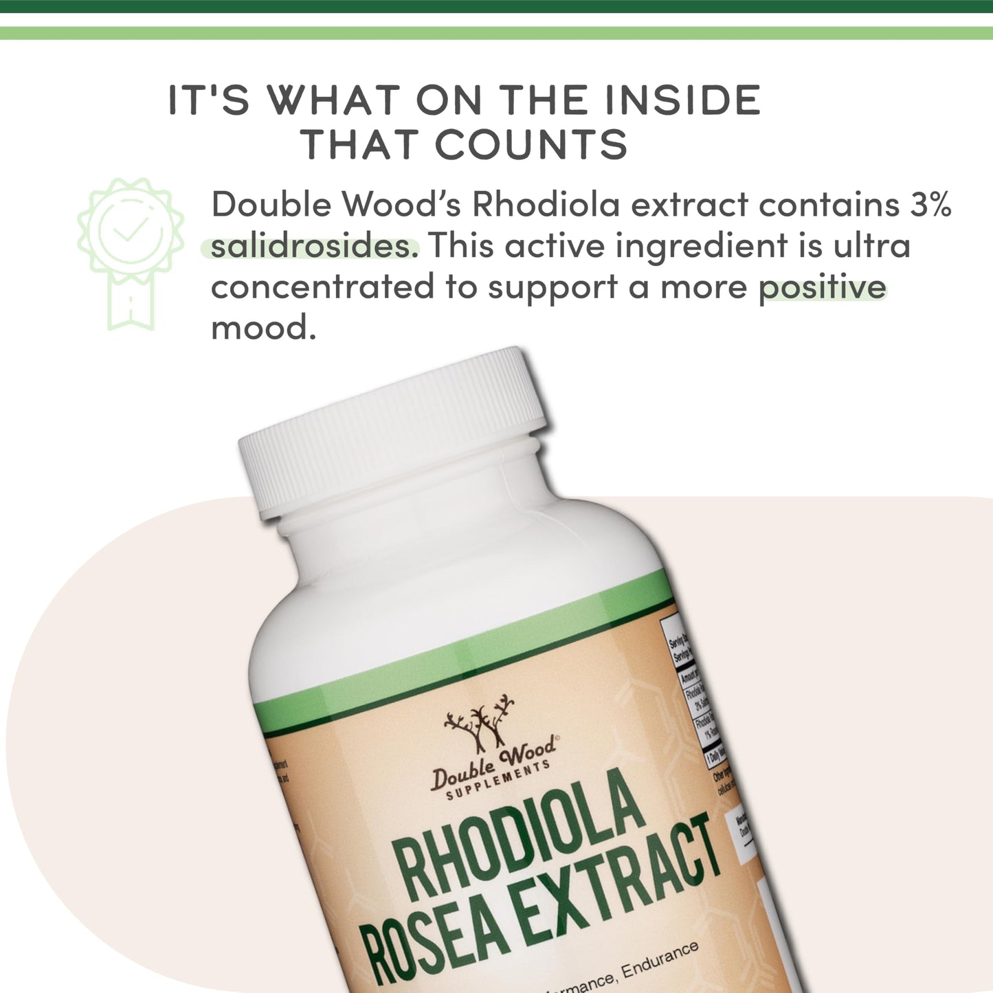 Rhodiola Rosea 500mg – 120 Vegan Capsules | 3% Salidrosides | Gluten Free