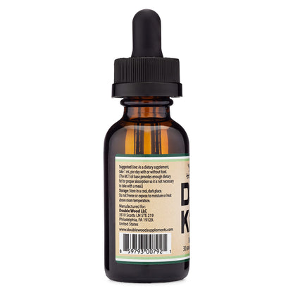 Vitamin D3 K2 5,000 IU Liquid Drops with All-Trans MK-7 (K2Vital) – Double Wood, Pack of 2