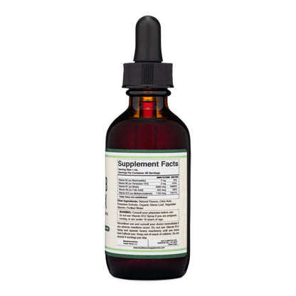 Double Wood Liquid Vitamin B Complex – 2 Month Supply | Max Absorption | Cherry