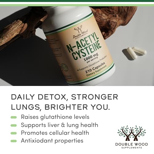 NAC N-Acetyl Cysteine 1000mg - 210 Capsules | Double Wood