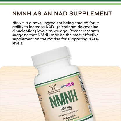 Double Wood NMNH NMN Supplement Alternative – Clinically Studied NMNH for NAD+ Support