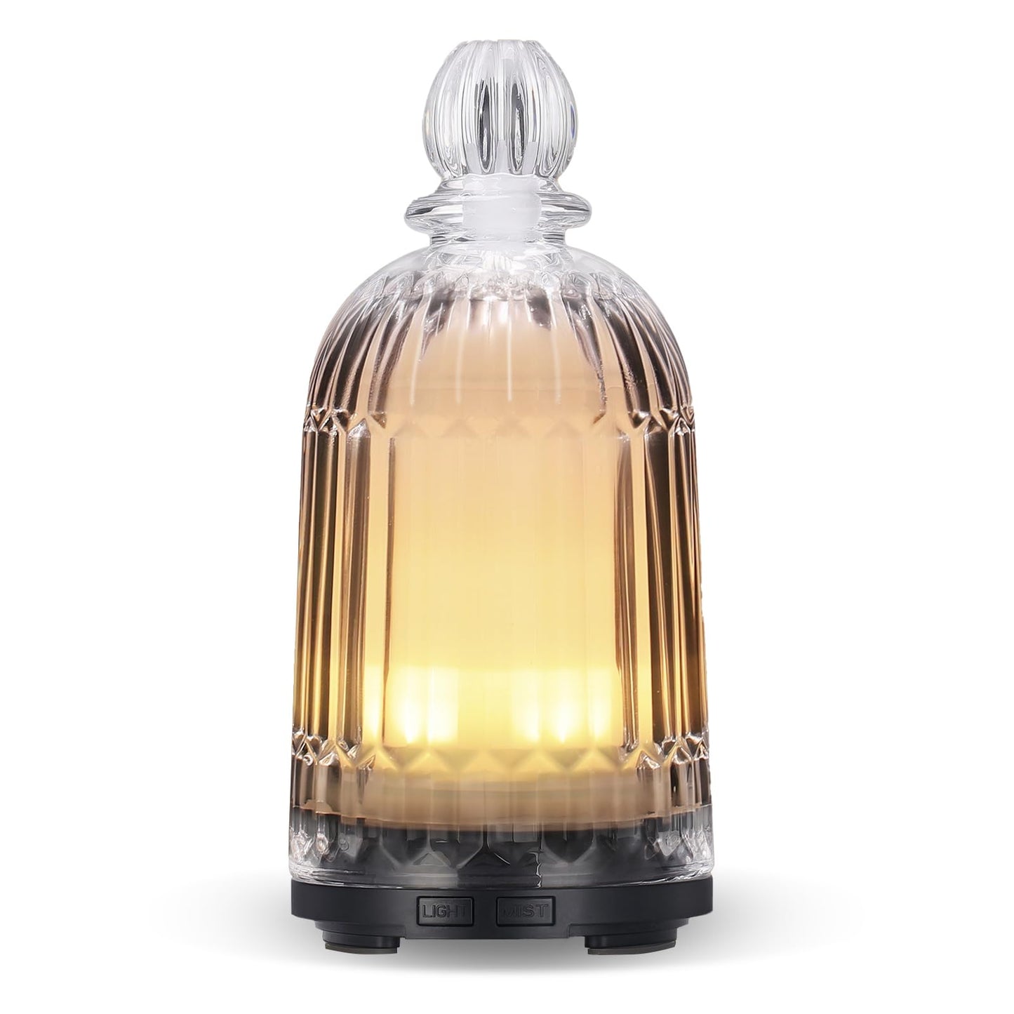 DOUDING Glass Essential Oil Diffuser – 120ml, 7-Color LED, Auto Shut-Off