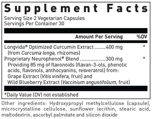 Douglas Laboratories Optimized Curcumin with Neurophenol | Supports Healthy Brain | 60 Capsules