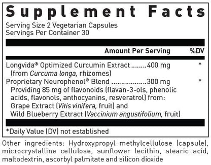 Douglas Laboratories Optimized Curcumin with Neurophenol | Supports Healthy Brain | 60 Capsules