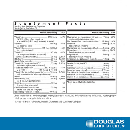 Douglas Laboratories Ultra Preventive III – Comprehensive Multivitamin/Mineral (180 Capsules)