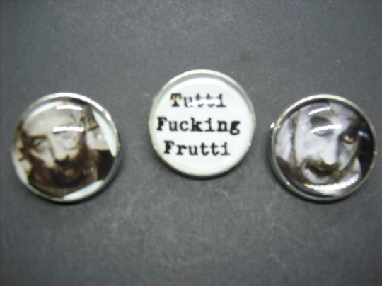 Goth Witchy Rob Zombie Sid Haig Captain Spaulding Inspired Pin Badges