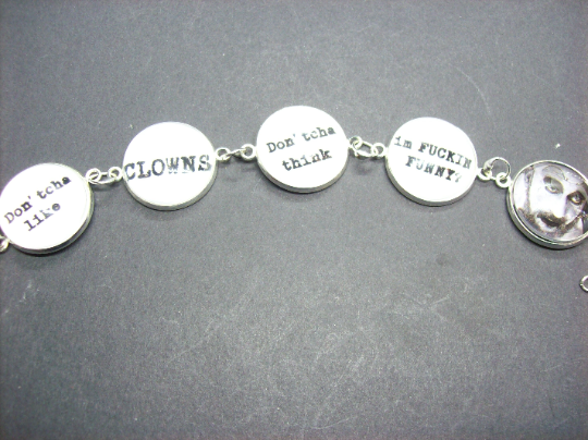 Goth Gothic Alternative Witchy Horror Rob Zombie Sid Haig Captain Spaulding Inspired bracelets